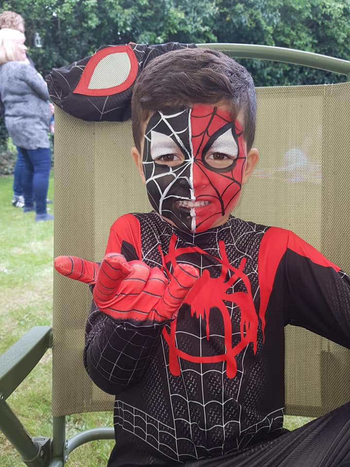 Facepainting Spider Man Facepainting Spider Man